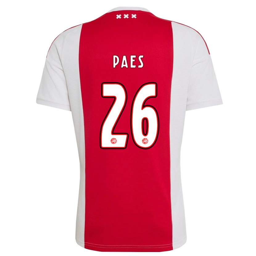 Danxen Dames Maarten Paes #26 Rood Wit Geel Thuisshirt Thuistenue 2026/27 T-Shirt