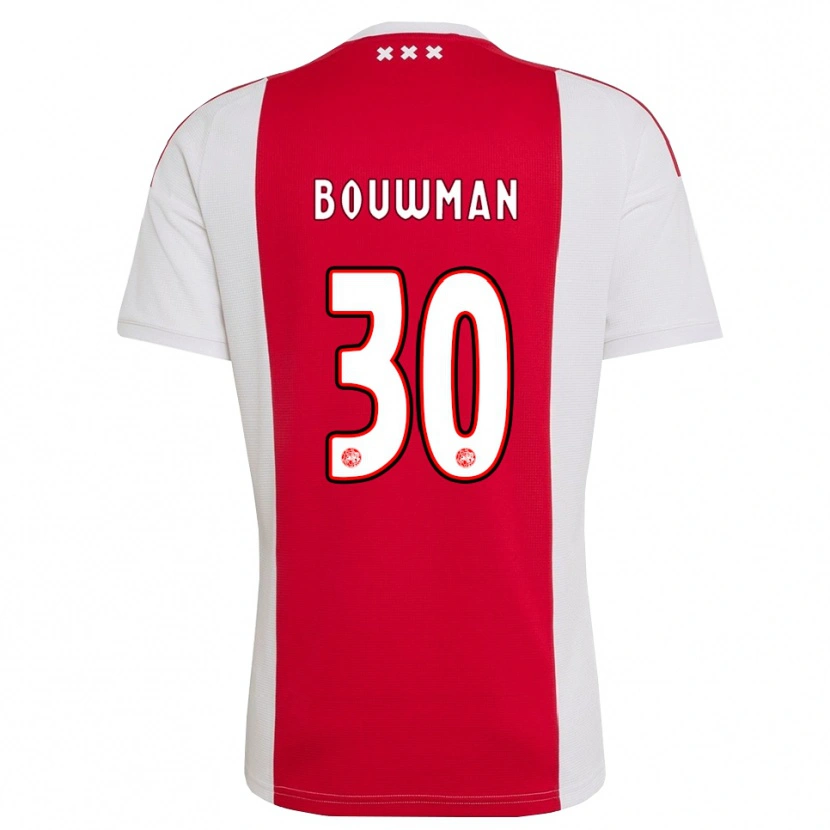 Danxen Dames Aaron Bouwman #30 Rood Wit Geel Thuisshirt Thuistenue 2026/27 T-Shirt