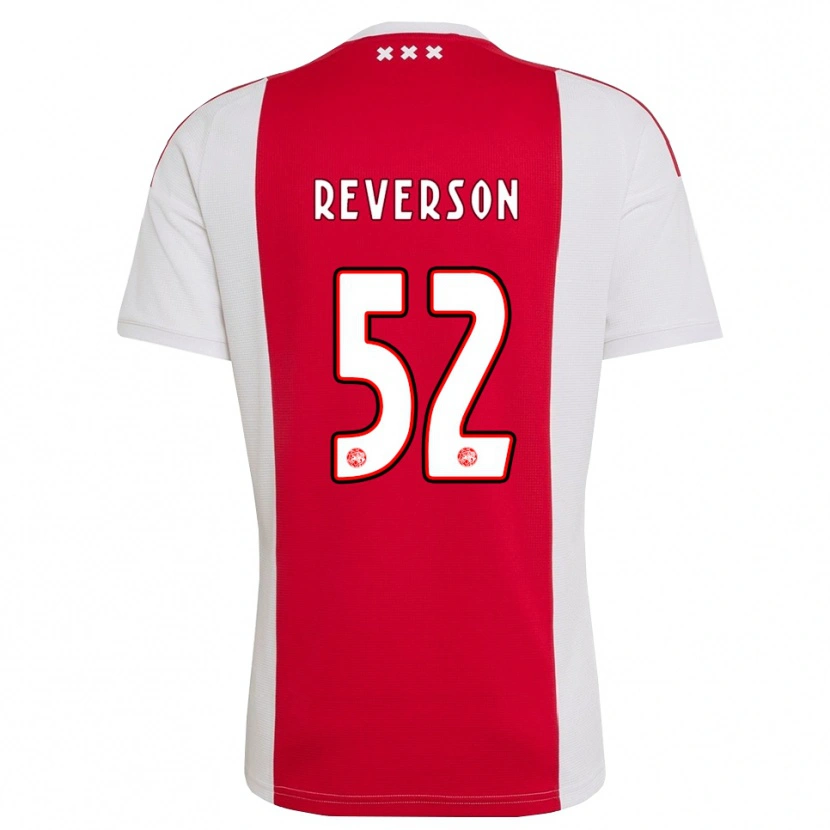 Danxen Dames Paul Reverson #52 Rood Wit Geel Thuisshirt Thuistenue 2026/27 T-Shirt