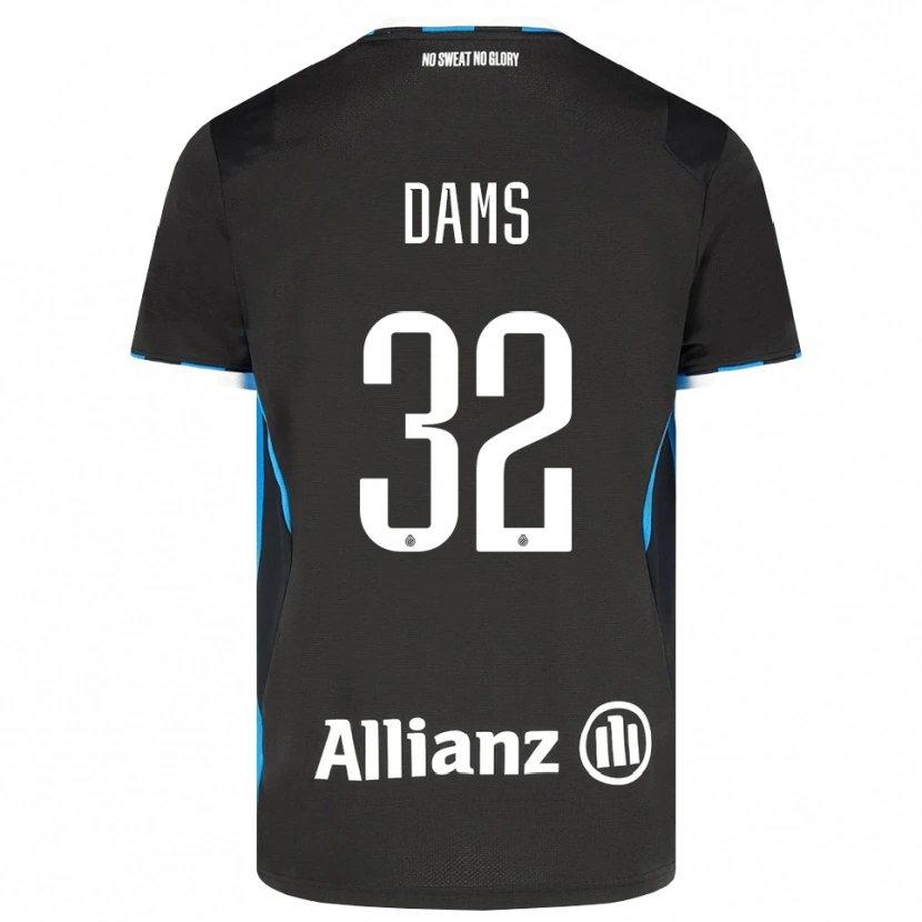 Danxen Dames Matteo Dams #32 Zwart Rood Blauw Thuisshirt Thuistenue 2026/27 T-Shirt