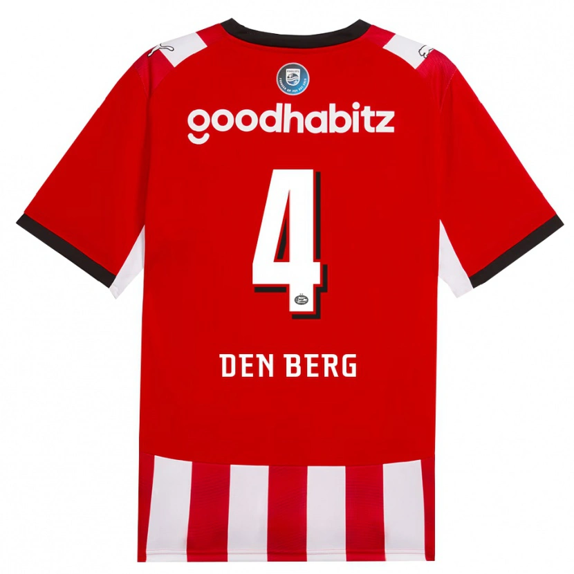 Danxen Dames Mandy Van Den Berg #4 Rood Wit Zwart Thuisshirt Thuistenue 2026/27 T-Shirt
