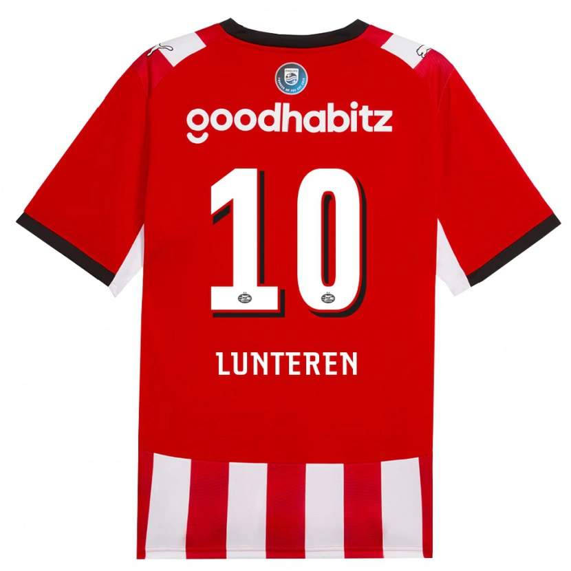 Danxen Dames Desiree Van Lunteren #10 Rood Wit Zwart Thuisshirt Thuistenue 2026/27 T-Shirt