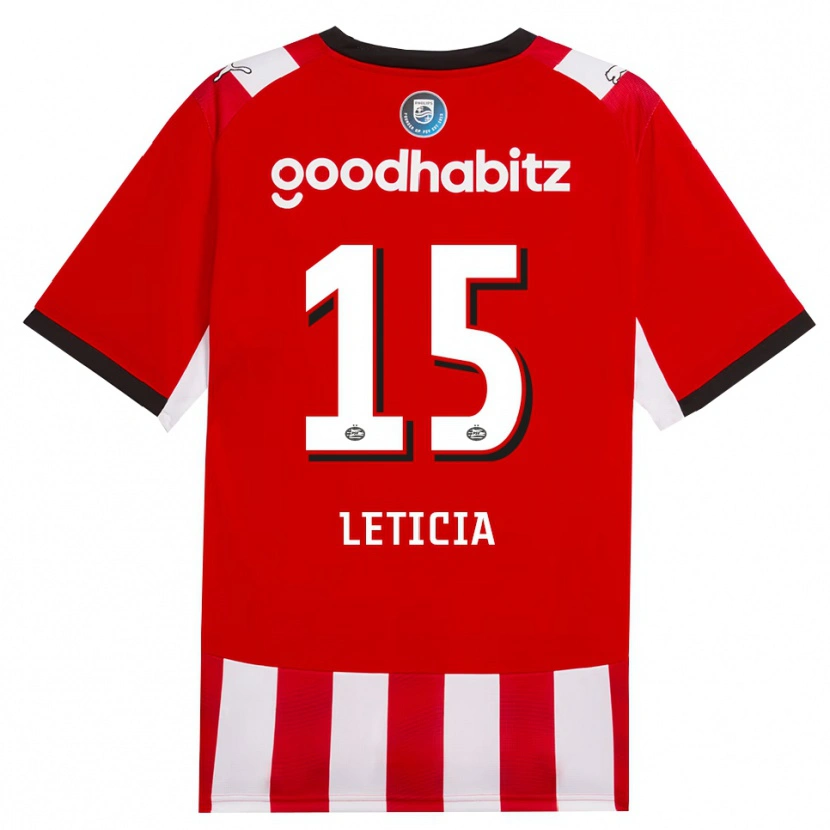 Danxen Dames Brazil Bra Leticia #15 Rood Wit Zwart Thuisshirt Thuistenue 2026/27 T-Shirt