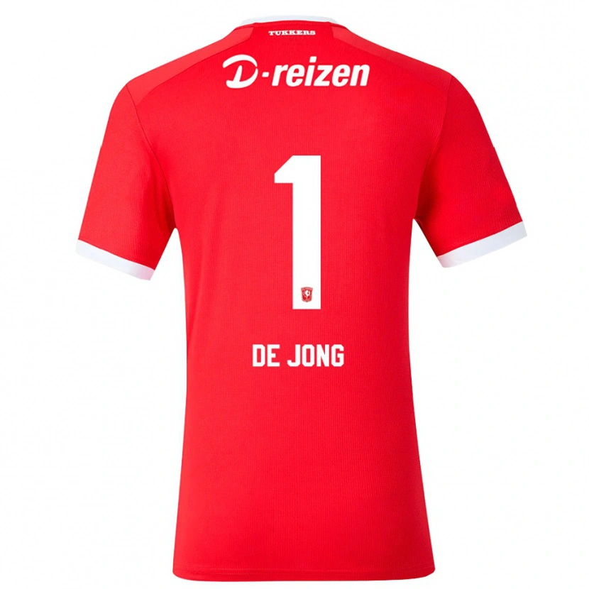 Danxen Dames Danielle De Jong #1 Rood Wit Thuisshirt Thuistenue 2026/27 T-Shirt