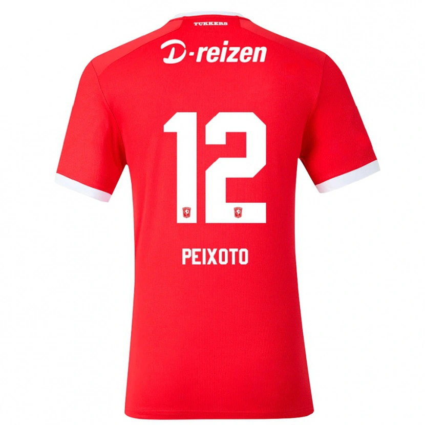 Danxen Dames Guilherme Peixoto #12 Rood Wit Thuisshirt Thuistenue 2026/27 T-Shirt