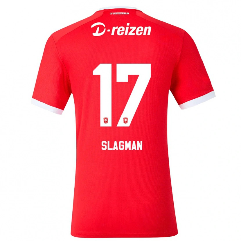 Danxen Dames Thom Slagman #17 Rood Wit Thuisshirt Thuistenue 2026/27 T-Shirt