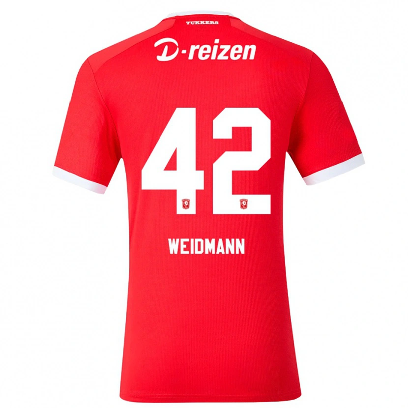 Danxen Dames Daouda Weidmann #42 Rood Wit Thuisshirt Thuistenue 2026/27 T-Shirt