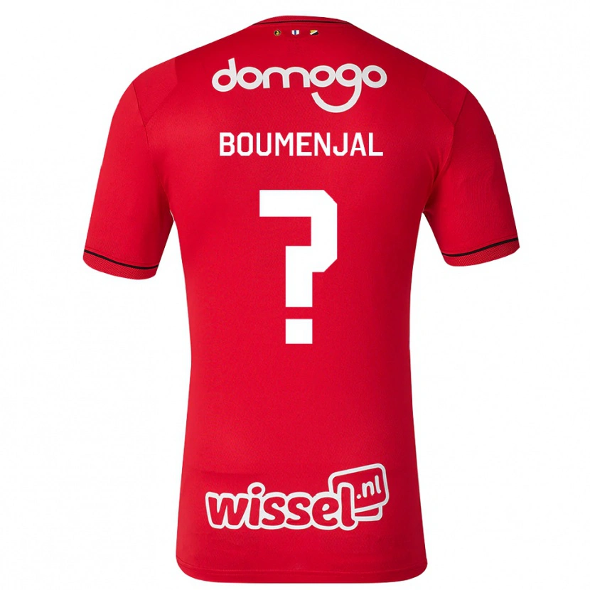 Danxen Dames Achraf Boumenjal #0 Rood Wit Zwart Thuisshirt Thuistenue 2026/27 T-Shirt