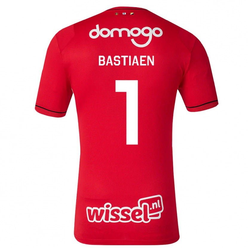Danxen Dames Femke Bastiaen #1 Rood Wit Zwart Thuisshirt Thuistenue 2026/27 T-Shirt