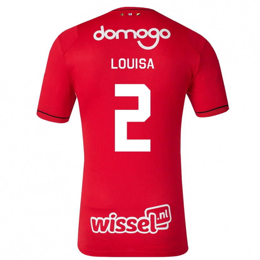Danxen Dames Genairo Louisa #2 Rood Wit Zwart Thuisshirt Thuistenue 2026/27 T-Shirt