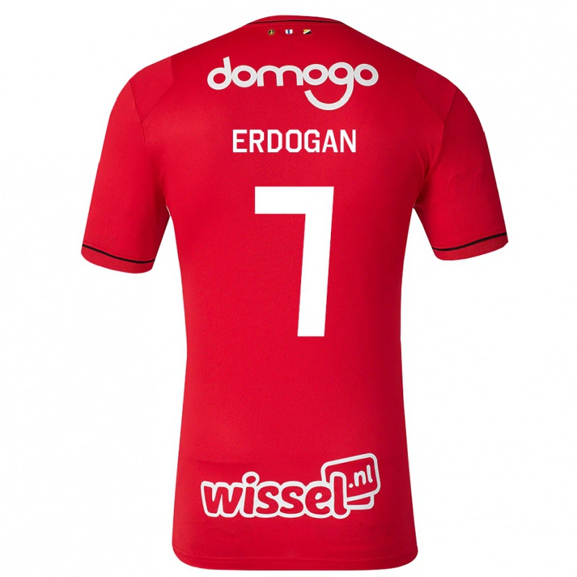 Danxen Dames Talha Erdogan #7 Rood Wit Zwart Thuisshirt Thuistenue 2026/27 T-Shirt