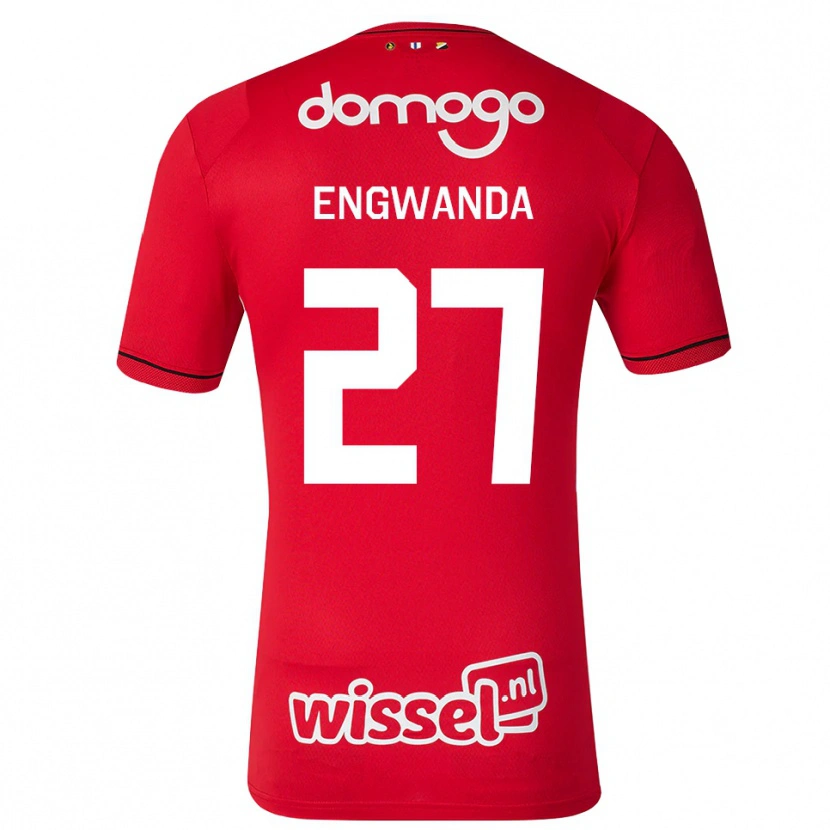 Danxen Dames Alonzo Engwanda #27 Rood Wit Zwart Thuisshirt Thuistenue 2026/27 T-Shirt