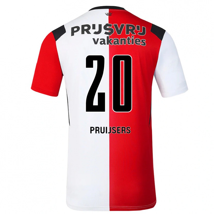 Danxen Dames Tom Pruijsers #20 Rood Wit Zwart Thuisshirt Thuistenue 2026/27 T-Shirt