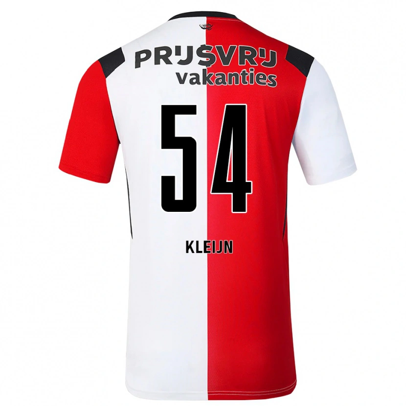 Danxen Dames Mike Kleijn #54 Rood Wit Zwart Thuisshirt Thuistenue 2026/27 T-Shirt