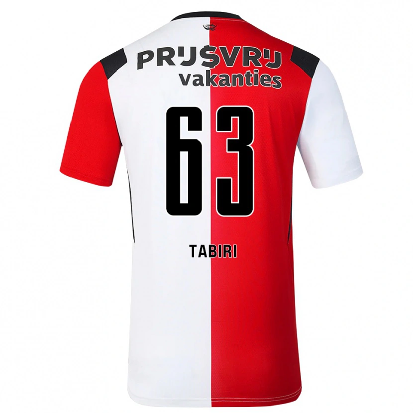 Danxen Dames Kwame Tabiri #63 Rood Wit Zwart Thuisshirt Thuistenue 2026/27 T-Shirt