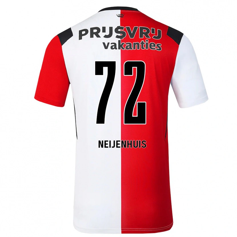 Danxen Dames Kelvin Neijenhuis #72 Rood Wit Zwart Thuisshirt Thuistenue 2026/27 T-Shirt