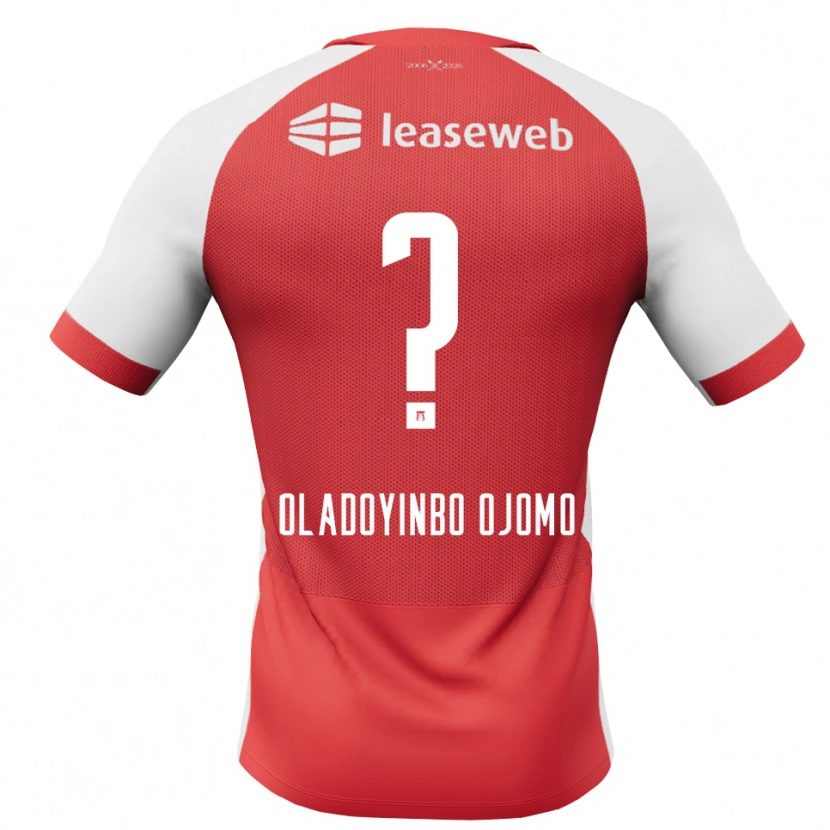 Danxen Dames Jeremiah Oladoyinbo Ojomo #0 Rood Wit Zwart Thuisshirt Thuistenue 2026/27 T-Shirt