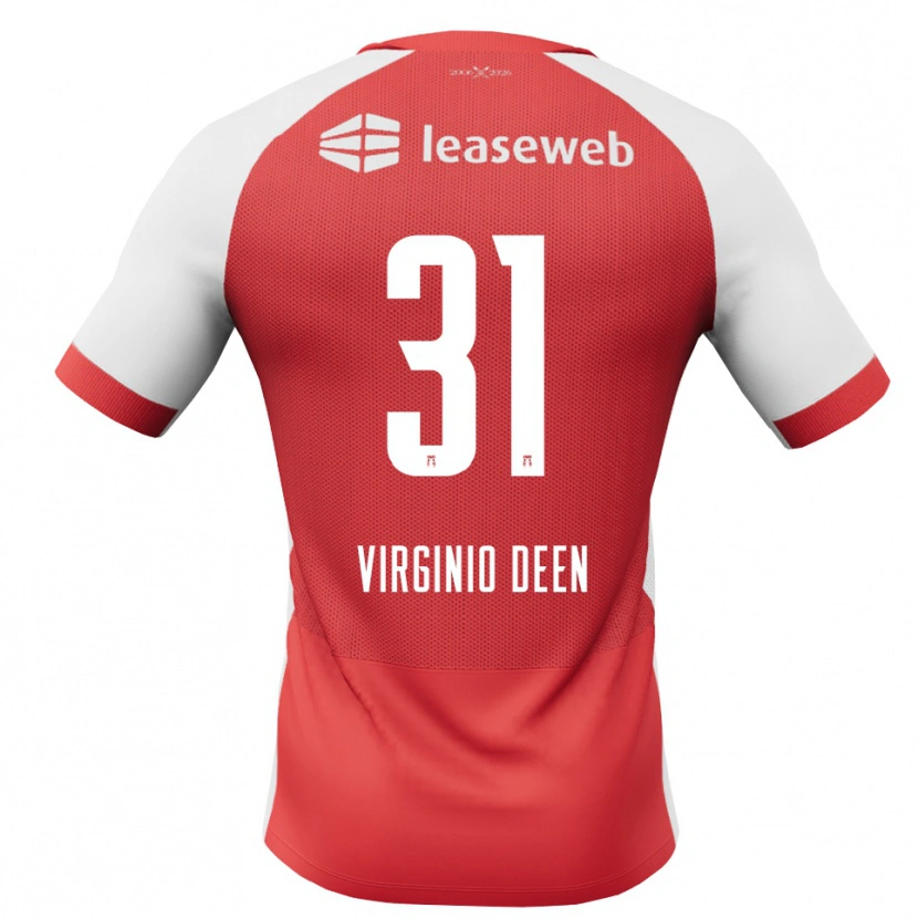 Danxen Dames Daniël Virginio Deen #31 Rood Wit Zwart Thuisshirt Thuistenue 2026/27 T-Shirt