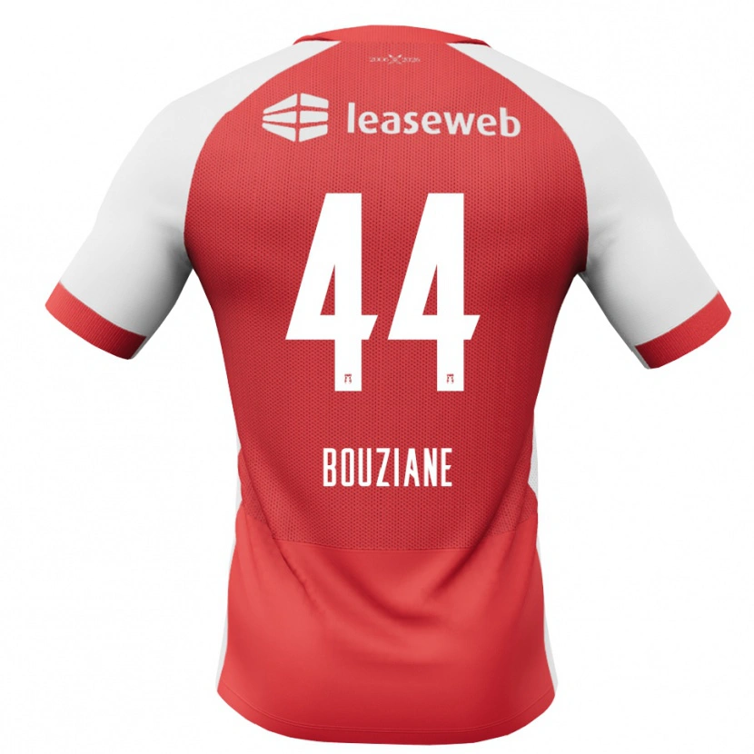 Danxen Dames Wassim Bouziane #44 Rood Wit Zwart Thuisshirt Thuistenue 2026/27 T-Shirt