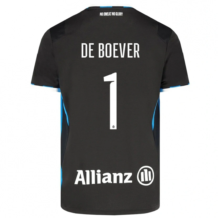 Danxen Dames Jesse De Boever #1 Zwart Rood Blauw Thuisshirt Thuistenue 2026/27 T-Shirt