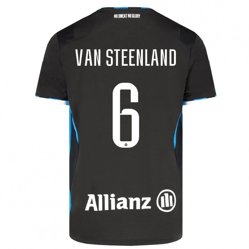 Danxen Dames Gilles Van Steenland #6 Zwart Rood Blauw Thuisshirt Thuistenue 2026/27 T-Shirt