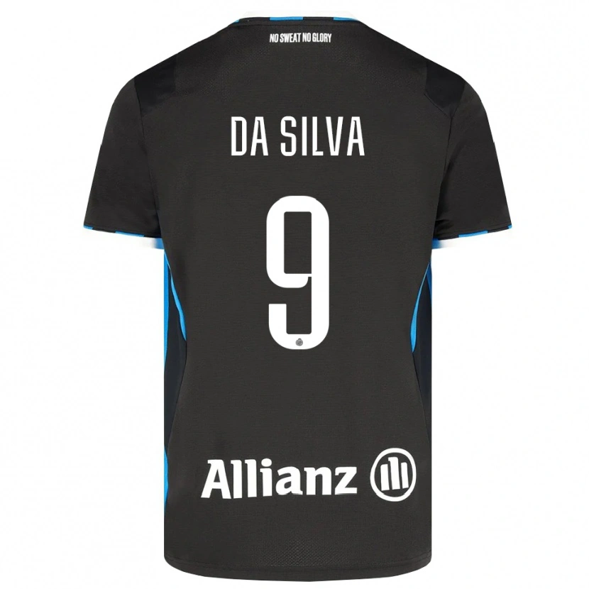 Danxen Dames Jessi Da Silva #9 Zwart Rood Blauw Thuisshirt Thuistenue 2026/27 T-Shirt