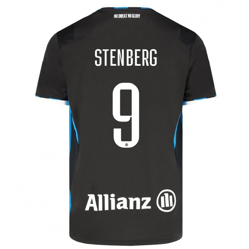 Danxen Dames Hanna Stenberg #9 Zwart Rood Blauw Thuisshirt Thuistenue 2026/27 T-Shirt