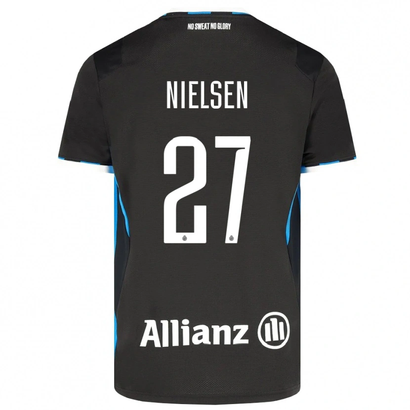 Danxen Dames Casper Nielsen #27 Zwart Rood Blauw Thuisshirt Thuistenue 2026/27 T-Shirt