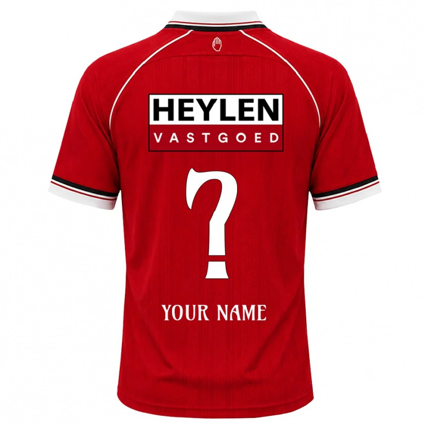 Danxen Dames Uw Naam #0 Rood Wit Zwart Thuisshirt Thuistenue 2026/27 T-Shirt