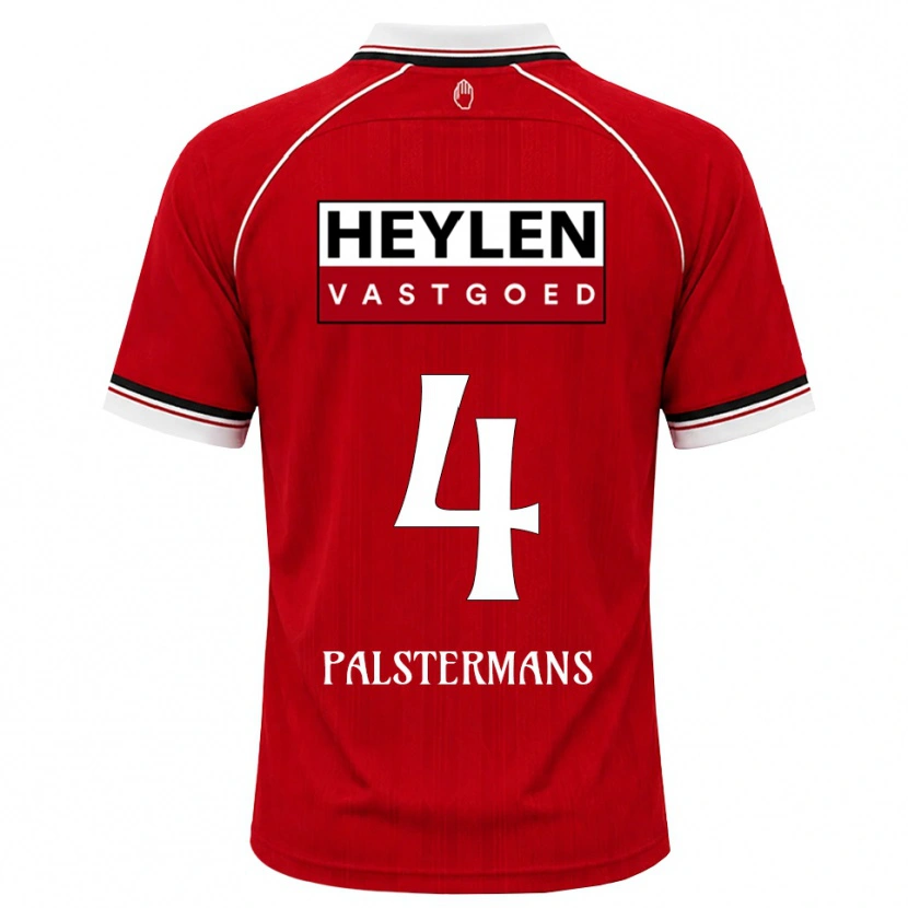 Danxen Dames Jasper Palstermans #4 Rood Wit Zwart Thuisshirt Thuistenue 2026/27 T-Shirt