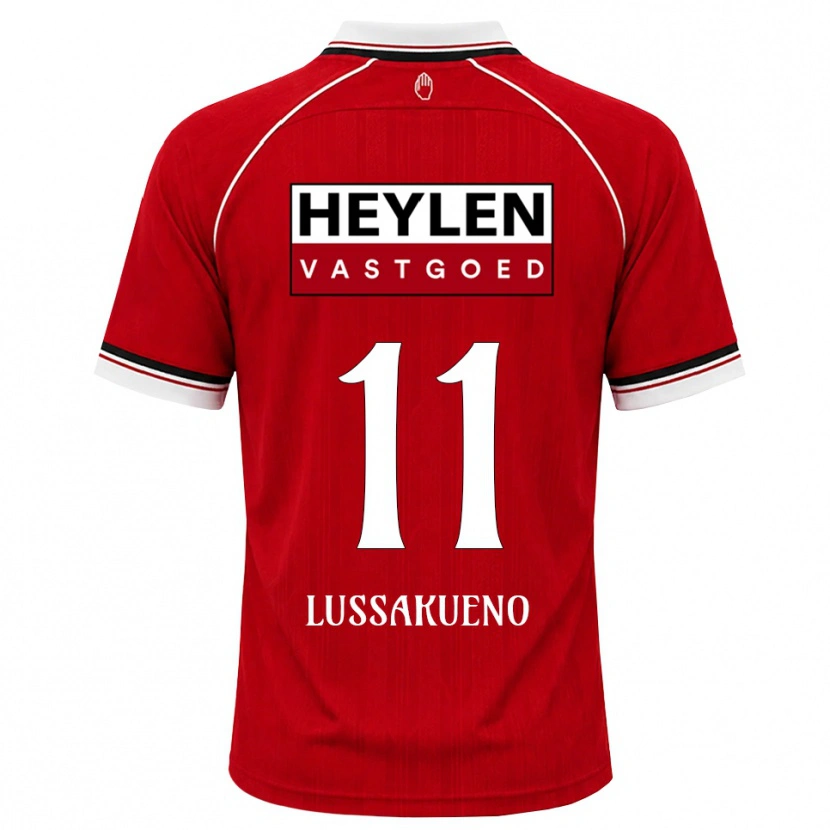 Danxen Dames Valentino Lussakueno #11 Rood Wit Zwart Thuisshirt Thuistenue 2026/27 T-Shirt