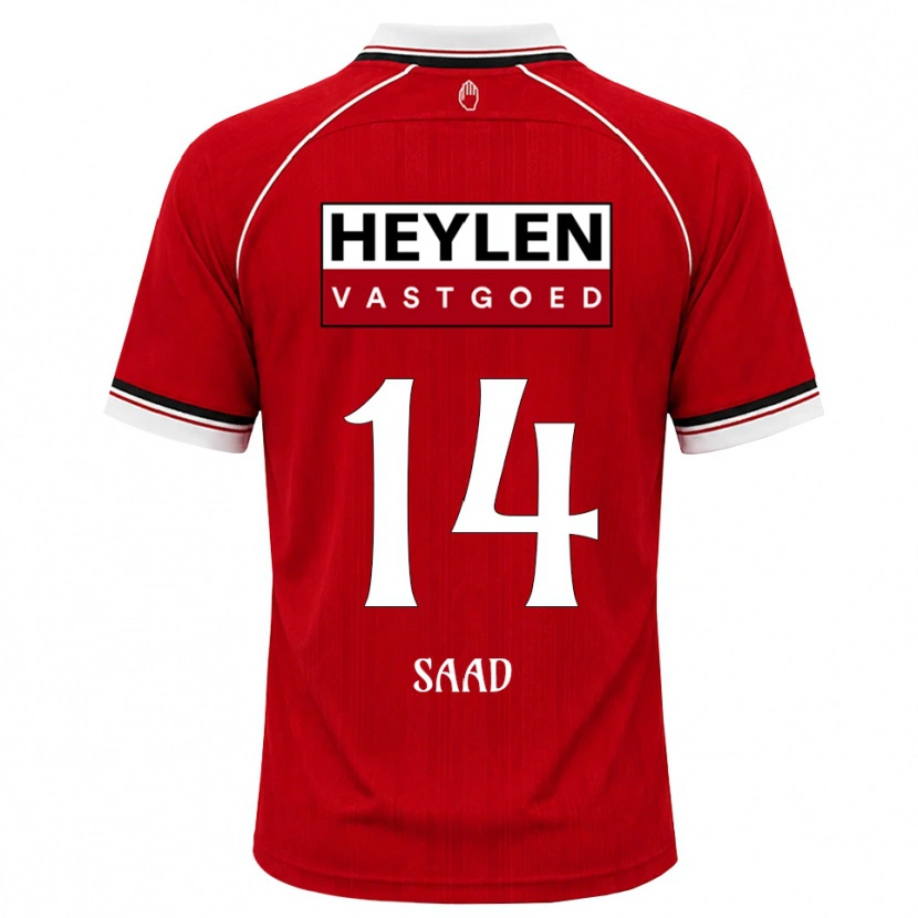Danxen Dames Jabir Saad #14 Rood Wit Zwart Thuisshirt Thuistenue 2026/27 T-Shirt