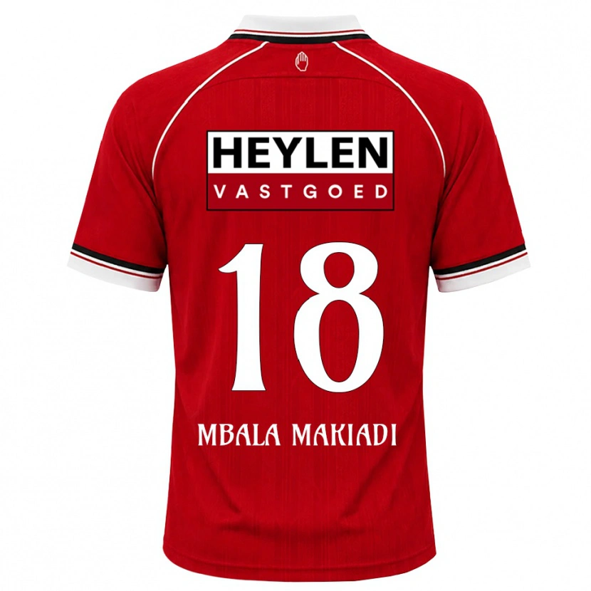Danxen Dames Ravi Mbala #18 Rood Wit Zwart Thuisshirt Thuistenue 2026/27 T-Shirt