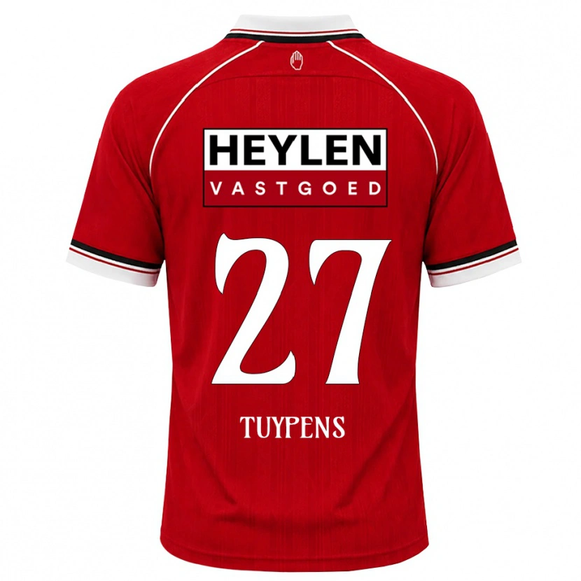 Danxen Dames Eran Tuypens #27 Rood Wit Zwart Thuisshirt Thuistenue 2026/27 T-Shirt