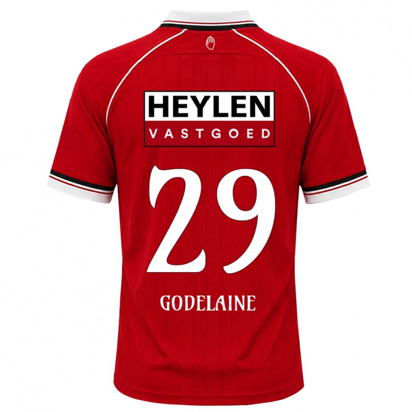 Danxen Dames Jeff Godelaine #29 Rood Wit Zwart Thuisshirt Thuistenue 2026/27 T-Shirt
