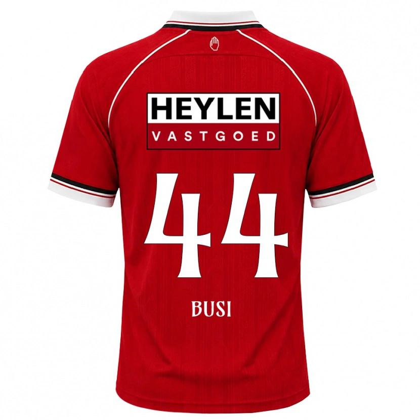 Danxen Dames Maxime Busi #44 Rood Wit Zwart Thuisshirt Thuistenue 2026/27 T-Shirt
