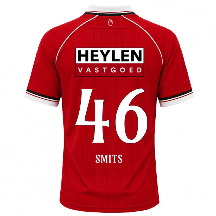 Danxen Dames Milan Smits #46 Rood Wit Zwart Thuisshirt Thuistenue 2026/27 T-Shirt