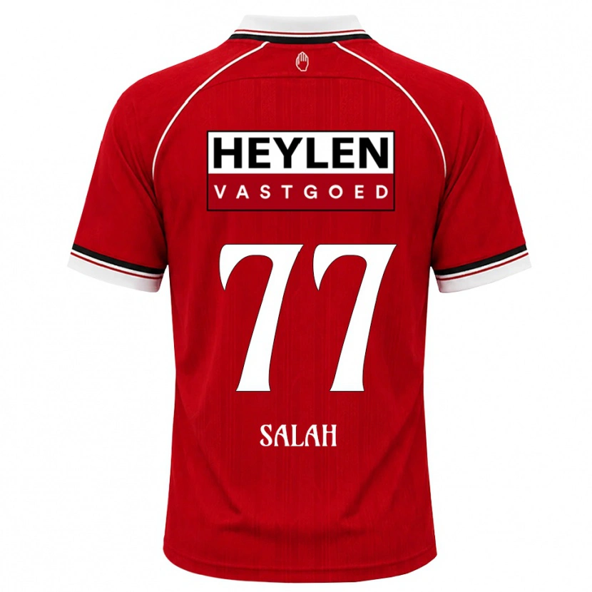 Danxen Dames Ibrahim Salah #77 Rood Wit Zwart Thuisshirt Thuistenue 2026/27 T-Shirt