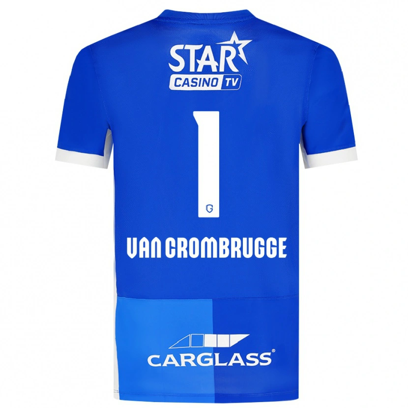 Danxen Dames Hendrik Van Crombrugge #1 Mediumblauw Koninklijkblauw Wit Thuisshirt Thuistenue 2026/27 T-Shirt