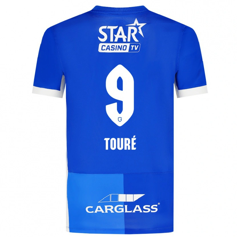 Danxen Dames Saïdou Touré #9 Mediumblauw Koninklijkblauw Wit Thuisshirt Thuistenue 2026/27 T-Shirt