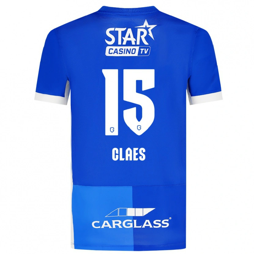 Danxen Dames Thomas Claes #15 Mediumblauw Koninklijkblauw Wit Thuisshirt Thuistenue 2026/27 T-Shirt