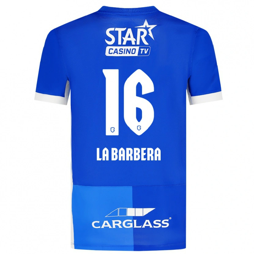 Danxen Dames Yonni La Barbera #16 Mediumblauw Koninklijkblauw Wit Thuisshirt Thuistenue 2026/27 T-Shirt