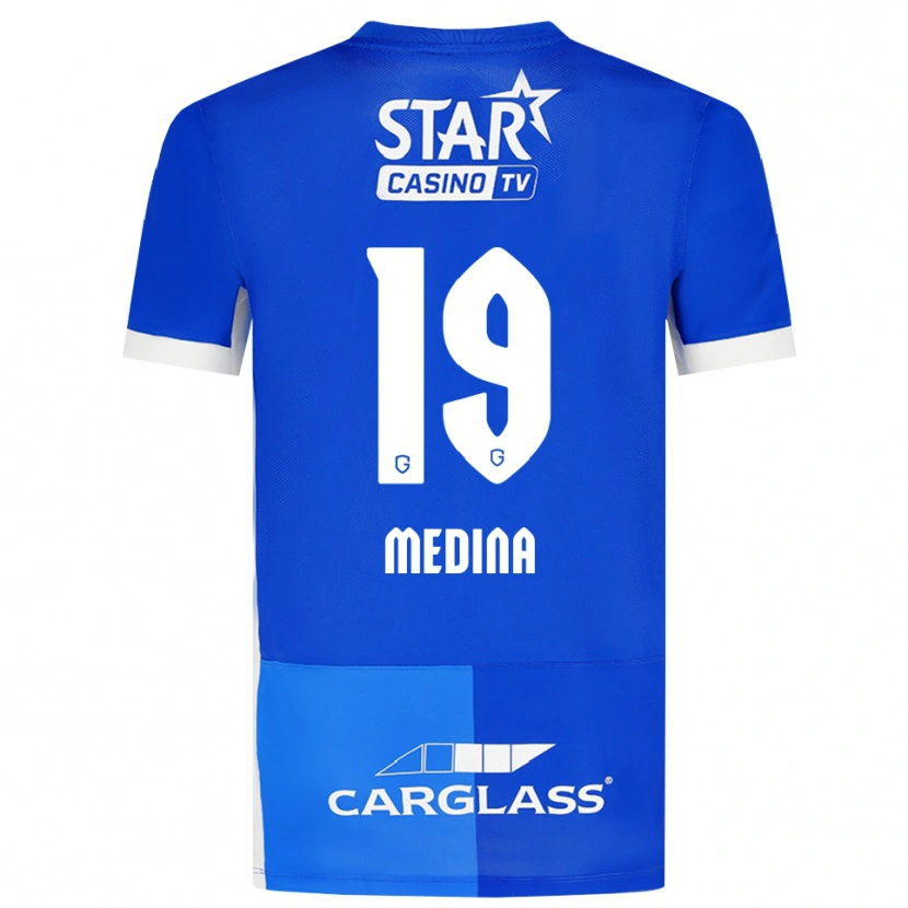 Danxen Dames Yaimar Medina #19 Mediumblauw Koninklijkblauw Wit Thuisshirt Thuistenue 2026/27 T-Shirt