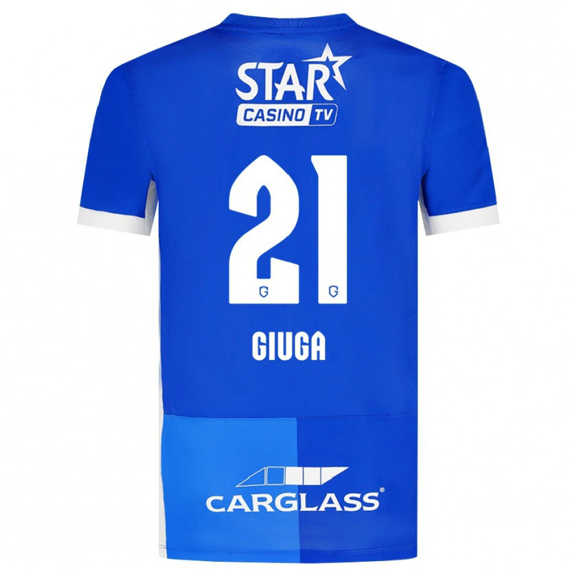 Danxen Dames Anissa Giuga #21 Mediumblauw Koninklijkblauw Wit Thuisshirt Thuistenue 2026/27 T-Shirt