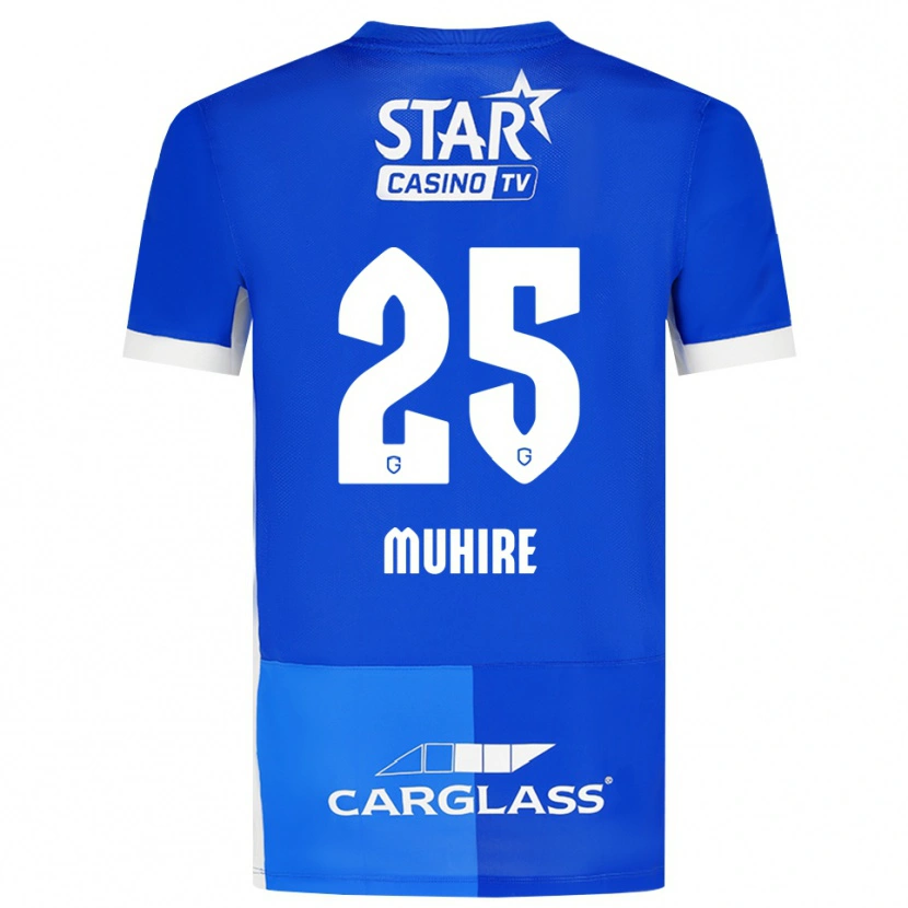 Danxen Dames Ian-Confiance Muhire #25 Mediumblauw Koninklijkblauw Wit Thuisshirt Thuistenue 2026/27 T-Shirt