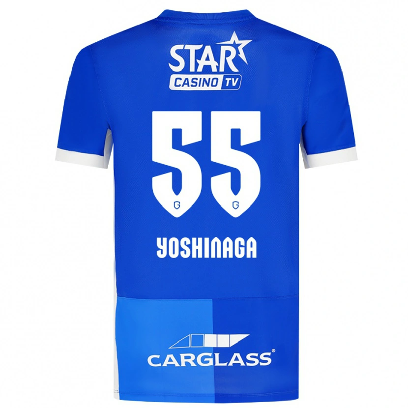 Danxen Dames Yumeki Yoshinaga #55 Mediumblauw Koninklijkblauw Wit Thuisshirt Thuistenue 2026/27 T-Shirt