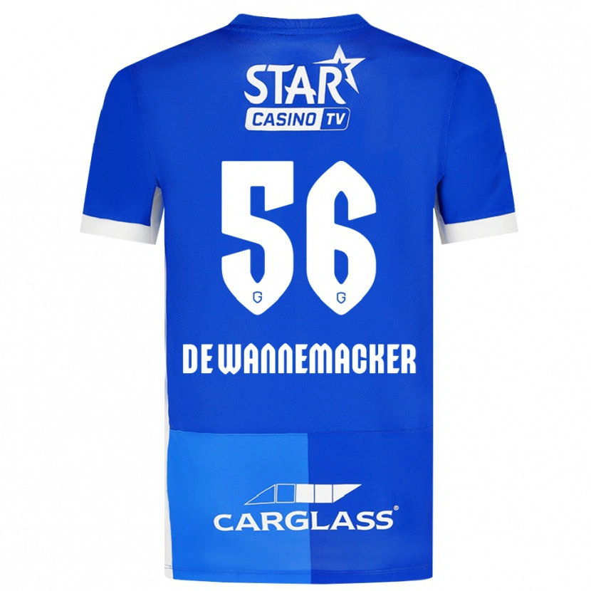 Danxen Dames August De Wannemacker #56 Mediumblauw Koninklijkblauw Wit Thuisshirt Thuistenue 2026/27 T-Shirt
