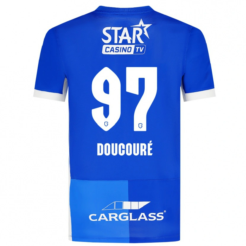 Danxen Dames Emile Doucouré #97 Mediumblauw Koninklijkblauw Wit Thuisshirt Thuistenue 2026/27 T-Shirt