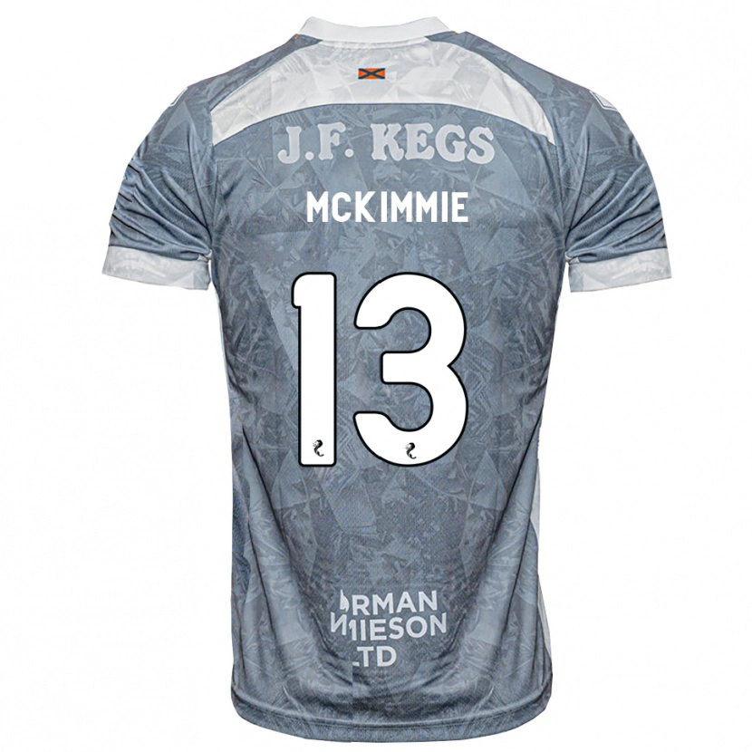 Danxen Dames Aiden Mckimmie #13 Lichtleigrijs Uitshirt Uittenue 2026/27 T-Shirt