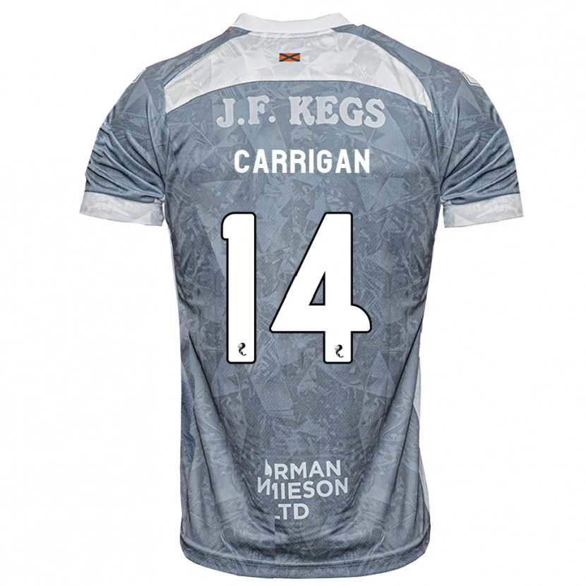 Danxen Dames Leo Carrigan #14 Lichtleigrijs Uitshirt Uittenue 2026/27 T-Shirt